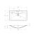 Схема раковины BelBagno BB800/455-LV-ART-ALR-NERO