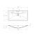 Схема раковины BelBagno BB900/455-LV-MR-ALR