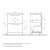 Схема тумбы BelBagno MARINO-600-2C-PIA-BL-P