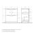 Схема тумбы BelBagno MARINO-700-2C-PIA-BL-P