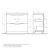 Схема тумбы BelBagno MARINO-900-2C-PIA-BL-P