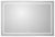 Зеркало с подсветкой BelBagno KRAFT SPC-KRAFT-1200-800-LED-TCH-WARM 120x80, сатин