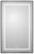 Зеркало с подсветкой BelBagno KRAFT SPC-KRAFT-500-800-LED-TCH-WARM-NERO 50x80