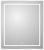Зеркало с подсветкой BelBagno KRAFT SPC-KRAFT-700-800-LED-TCH-WARM 70x80, сатин