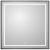 Зеркало с подсветкой BelBagno KRAFT SPC-KRAFT-900-800-LED-TCH-WARM-NERO 90x80