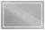 Зеркало с подсветкой BelBagno KRAFT SPC-KRAFT-1200-800-SENS-AL 120x80, сатин