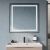 Зеркало с подсветкой BelBagno KRAFT SPC-KRAFT-800-800-SENS-NERO 80x80