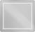 Зеркало с подсветкой BelBagno KRAFT SPC-KRAFT-900-800-SENS-NERO 90x80