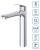 Смеситель для раковины BelBagno Due DUE-LMC-CRM-W0 высокий