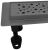 Душевой лоток Cezares RELAX RELAX-LD-80-GM 80 см, оружейная сталь