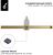 Душевой лоток Oliveeka OL-800-BG 80 см, золото матовое