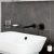 Смеситель для раковины VitrA Minimax Round A4354936EXP встраиваемый, черный матовый