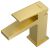 Смеситель для раковины VitrA Minimax Square A4372025EXP, брашированное золото