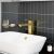 Смеситель для раковины VitrA Minimax Square A4372425EXP высокий, брашированное золото