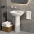 Раковина VitrA Normus 55x42 с пьедесталом, белая