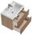 Тумба с раковиной Aqwella Контур KN0107PG 71x46 подвесная