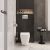 Комплект унитаза с инсталляцией VitrA Integra 9856B003-7207: подвесной унитаз, сиденье, кнопка смыва