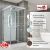 Душевая кабина AvaCan V2010LED 100x100 с гидромассажем