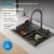 Кухонная мойка ABBER Wasser kreis AF2194NG 68x46 стальная, оружейная сталь