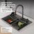 Кухонная мойка ABBER Wasser kreis AF2194NG 68x46 стальная, оружейная сталь
