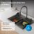 Кухонная мойка ABBER Wasser kreis AF2194NG 68x46 стальная, оружейная сталь