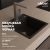 Кухонная мойка ABBER Quarz AQ2901B 46x51 из кварцевого композита