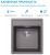 Кухонная мойка ABBER Quarz AQ2901G 46x51 из кварцевого композита
