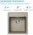Кухонная мойка ABBER Quarz AQ2901S 46x51 из кварцевого композита, песочный