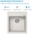 Кухонная мойка ABBER Quarz AQ2901W 46x51 из кварцевого композита