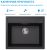 Кухонная мойка ABBER Quarz AQ2902B 60x51 из кварцевого композита