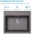 Кухонная мойка ABBER Quarz AQ2902G 60x51 из кварцевого композита