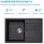 Кухонная мойка ABBER Quarz AQ2904B 78x51 из кварцевого композита