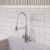 Смеситель для кухни ESKO Kitchen K26SW с подключением фильтра и гибким изливом, белый,сатин
