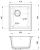 Кухонная мойка Rivelato BK-35 antracite 42x46 из кварцевого композита, антрацит