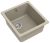 Кухонная мойка Rivelato BK-35 beige scuro 42x46 из кварцевого композита, темно-бежевый