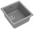 Кухонная мойка Rivelato BK-35 grigio metallizzato 42x46 из кварцевого композита, серый металлик