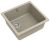 Кухонная мойка Rivelato BK-45 beige scuro 49x46 из кварцевого композита, темно-бежевый