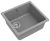 Кухонная мойка Rivelato BK-45 grigio metallizzato 49x46 из кварцевого композита, серый металлик