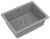 Кухонная мойка Rivelato BK-50 grigio metallizzato 56x43 из кварцевого композита, серый металлик