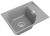 Кухонная мойка Rivelato LS-65 grigio metallizzato 65x50 из кварцевого композита, серый металлик
