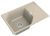 Кухонная мойка Rivelato LS-75 beige scuro 75x50 из кварцевого композита, темно-бежевый
