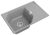 Кухонная мойка Rivelato LS-75 grigio metallizzat 75x50 из кварцевого композита, серый металлик