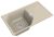 Кухонная мойка Rivelato LS-85 beige scuro 85x50 из кварцевого композита, темно-бежевый