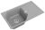 Кухонная мойка Rivelato LS-85 grigio metallizzato 85x50 из кварцевого композита, серый металлик