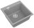 Кухонная мойка Rivelato RM-50 grigio metallizzato 50x51 из кварцевого композита, серый металлик