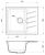 Кухонная мойка Rivelato RM-58 nero 58x50 из кварцевого композита