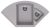Кухонная мойка Ulgran Marta 1000 Marta 1000-04 100x55 из кварцевого композита
