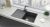 Кухонная мойка Ulgran Quartz prima Prima 850-09 85x50 из кварцевого композита