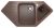 Кухонная мойка Ulgran U-409 U-409-307 97x50 из искусственного камня