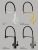 Смеситель для кухни SANCOS Moro SC4006GG с гибким изливом, вороненая сталь/черный